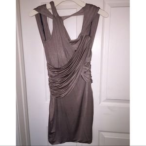 Bebe Toga Dress in Slate
